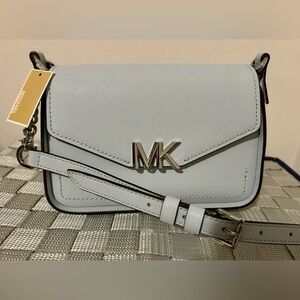 Michael Kors Sylvia Light Blue Crossbody Bag